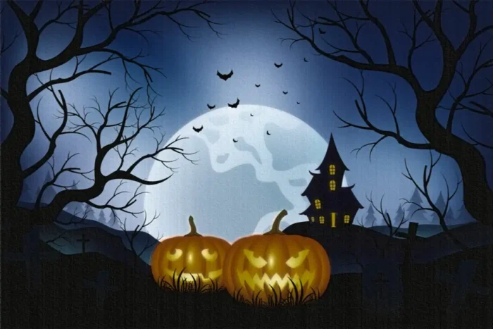 Haunted Harvest Oyuncu Halısı - Görsel 1
