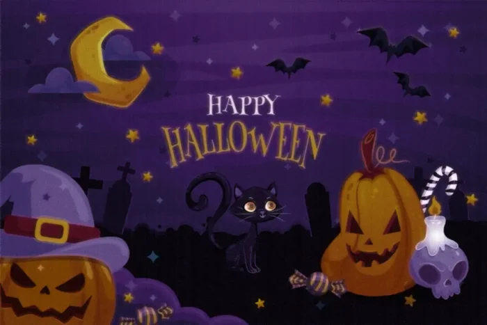 Spooky Night Oyuncu Halısı - Görsel 1