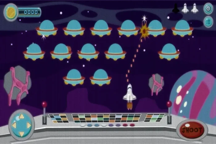 Galactic Blaster Oyuncu Halısı - Görsel 1