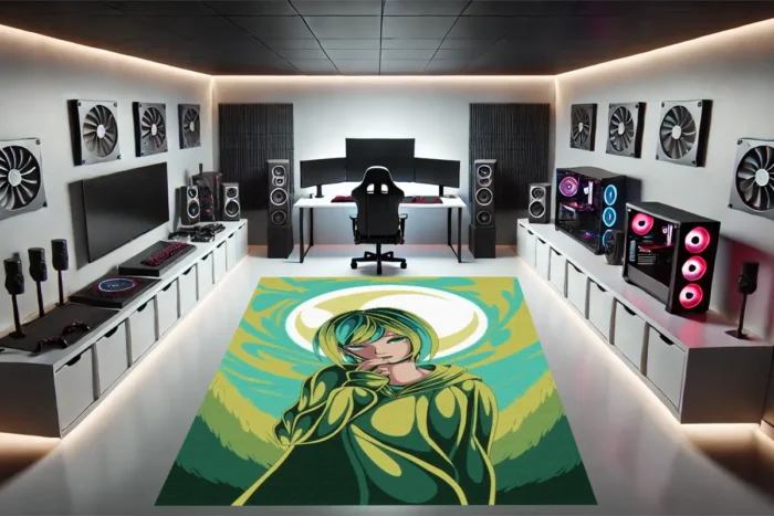 Neon Vortex Oyuncu Halısı - Görsel 2