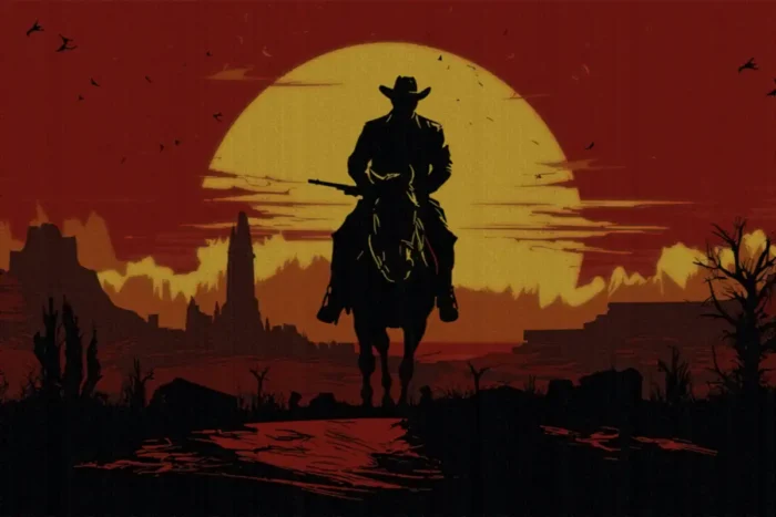 Sundown Frontier Oyuncu Halısı - Görsel 1