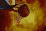 Slam Dunk Flame Oyuncu Halısı