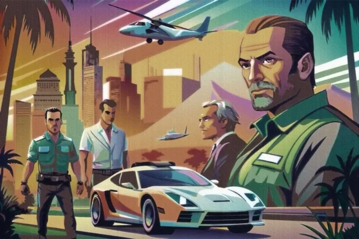 Neon Pursuit Oyuncu Halısı - Görsel 1