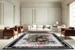 Victorian Bloom Yıkanabilir Halı - Görsel 3