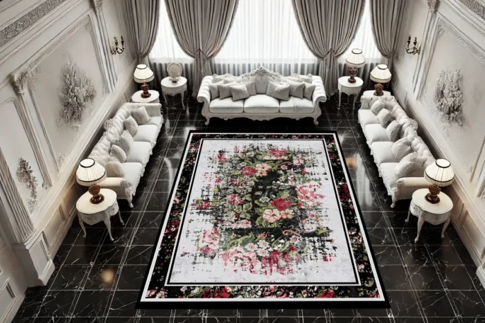Victorian Bloom Yıkanabilir Halı - Görsel 2
