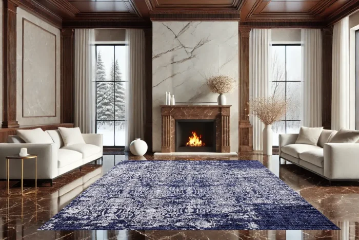 Royal Indigo Yıkanabilir Halı - Görsel 4