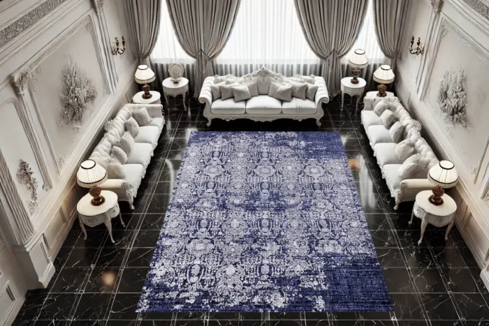 Royal Indigo Yıkanabilir Halı - Görsel 2