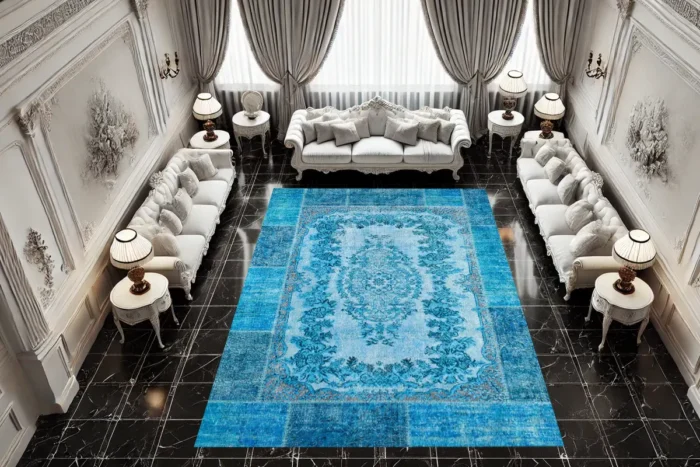 Blue Majesty Yıkanabilir Halı - Görsel 2