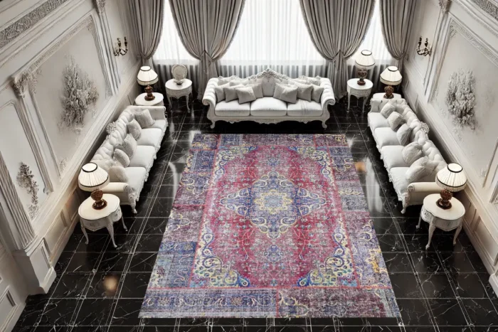Royal Medallion Yıkanabilir Halı - Görsel 2