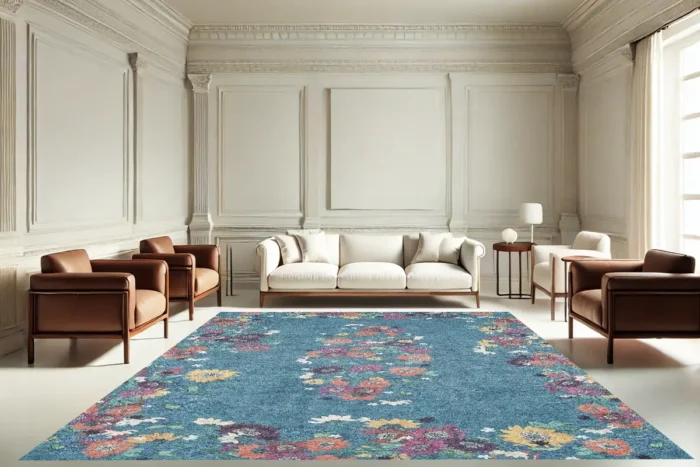 Floral Serenade Yıkanabilir Halı - Görsel 3