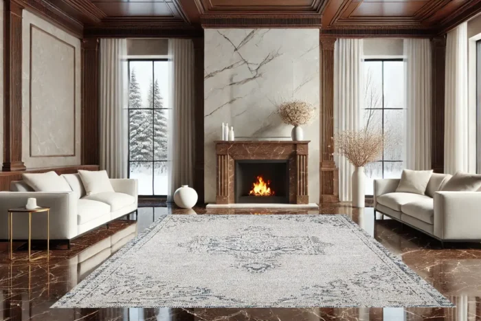 Palatial Frost Yıkanabilir Halı - Görsel 4