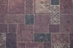 Crimson Patchwork Yıkanabilir Halı