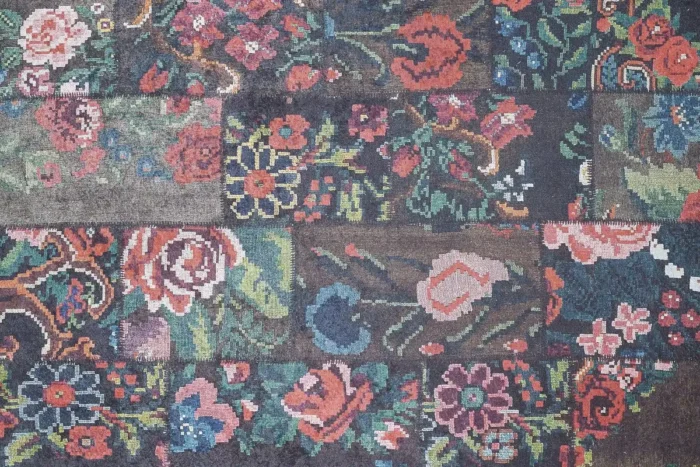 Bahçe Patchwork Yıkanabilir Halı - Görsel 1
