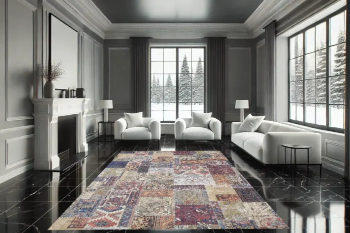 Persian Patchwork Yıkanabilir Halı - Görsel 3