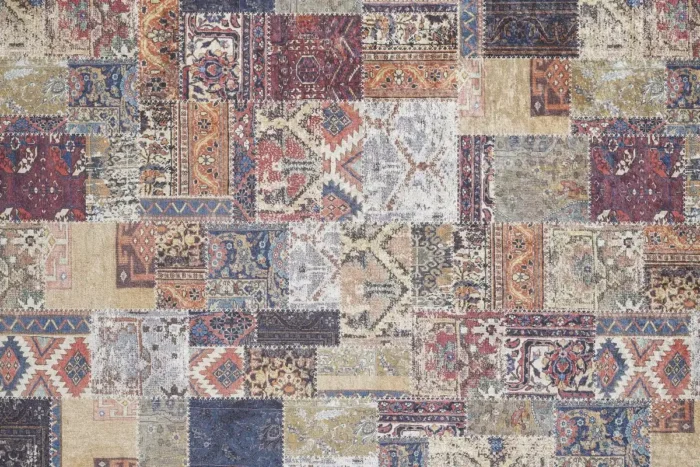 Persian Patchwork Yıkanabilir Halı - Görsel 1