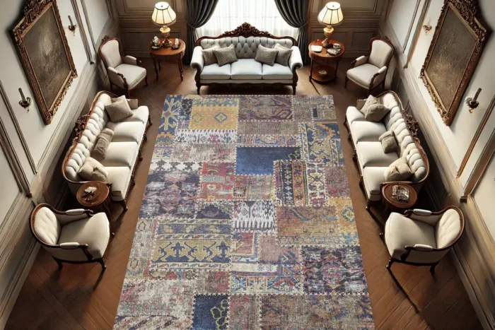 Mısır Patchwork Yıkanabilir Halı - Görsel 2