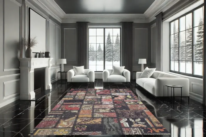 Yunan Patchwork Yıkanabilir Halı - Görsel 3