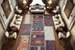 Antik Patchwork Yıkanabilir Halı - Görsel 2