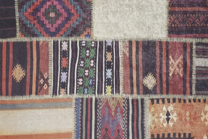 Antik Patchwork Yıkanabilir Halı - Görsel 1
