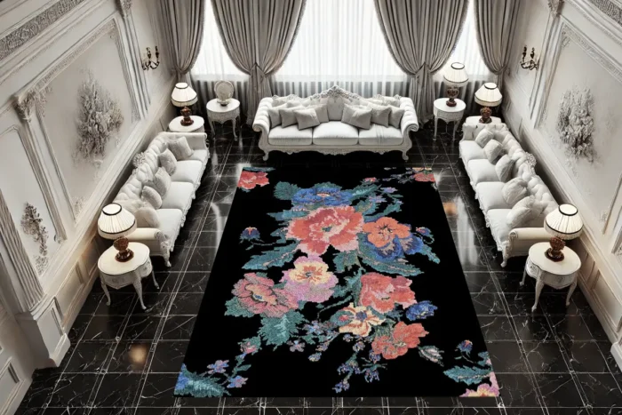 Victoria Garden 2 Yıkanabilir Halı - Görsel 2