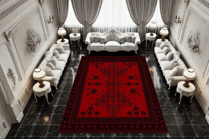 Crimson Heritage Yıkanabilir Halı - Görsel 2