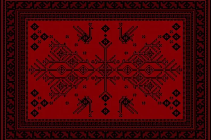 Crimson Heritage Yıkanabilir Halı - Görsel 1