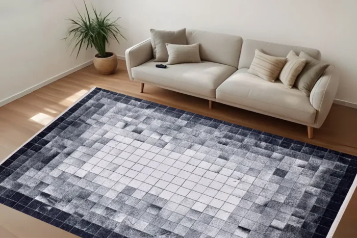 Pixel Horizon Yıkanabilir Halı - Görsel 2