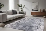 Distressed Elegance Yıkanabilir Halı - Görsel 4