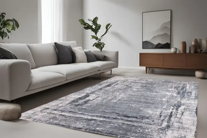 Distressed Elegance Yıkanabilir Halı - Görsel 4