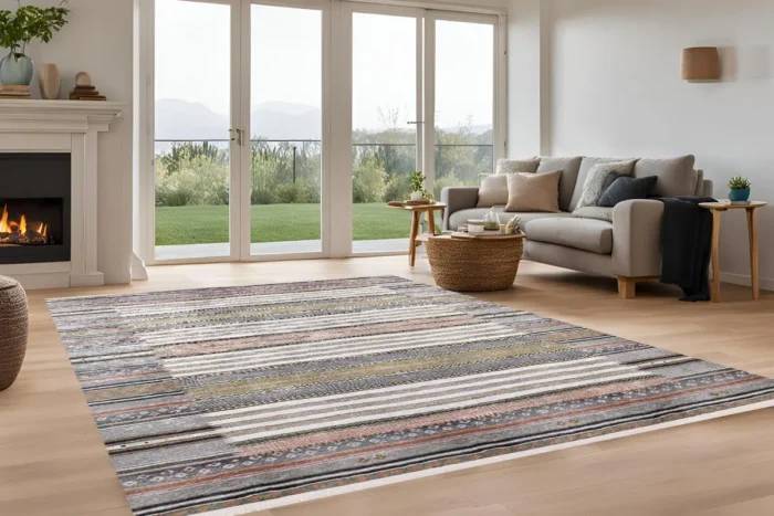 Rustic Harmonys Yıkanabilir Halı - Görsel 4