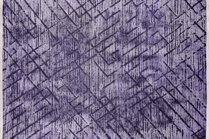 Ametist Geometrik Yıkanabilir Halı - Görsel 1