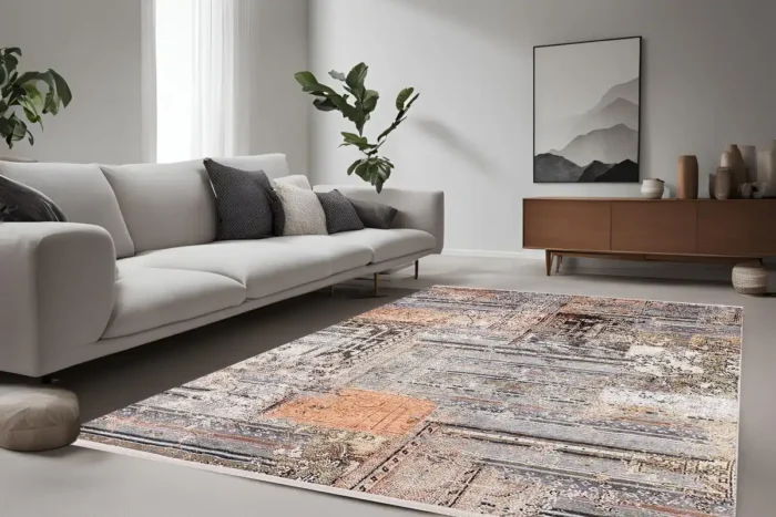 Vintage Patchwork Yıkanabilir Halı - Görsel 4