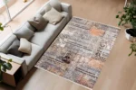 Vintage Patchwork Yıkanabilir Halı - Görsel 2