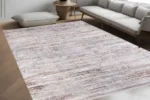 Rustik Çizgili Doku Yıkanabilir Halı - Görsel 3