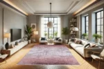 Blush Gradient Eskitilmiş Yıkanabilir Halı - Görsel 3