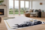 Golden Bloom Yıkanabilir Halı - Görsel 4