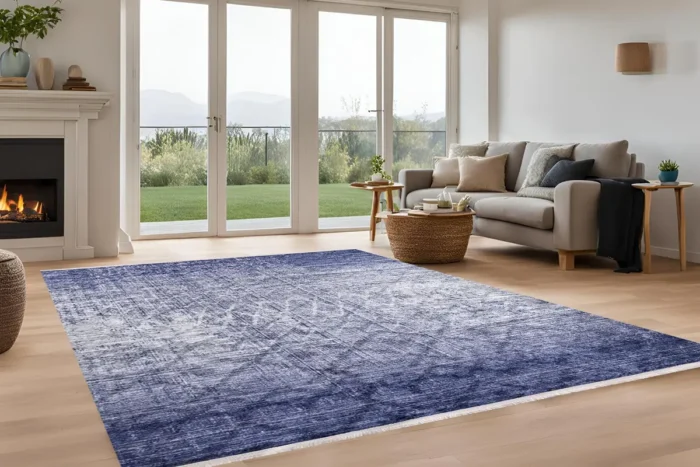 Indigo Mirage Yıkanabilir Halı - Görsel 4