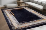 Modern Yunan Anahtarı Kenar Yıkanabilir Halı - Görsel 3