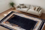 Modern Yunan Anahtarı Kenar Yıkanabilir Halı - Görsel 2