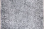 Monokrom Zigzag Yıkanabilir Halı