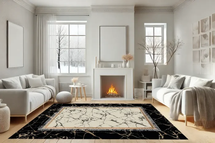 Marble Elegance Yıkanabilir Halı - Görsel 3