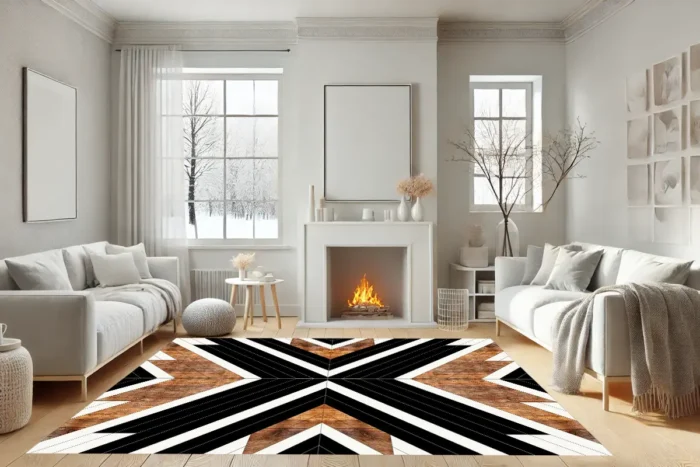 Bold Chevron Luxe Yıkanabilir Halı - Görsel 3