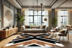 Bold Chevron Luxe Yıkanabilir Halı - Görsel 2