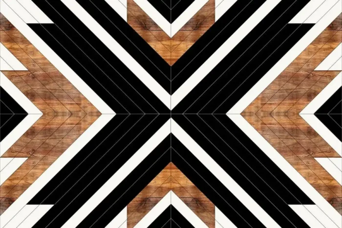 Bold Chevron Luxe Yıkanabilir Halı - Görsel 1