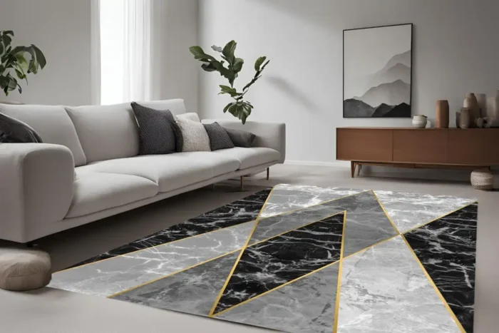 Obsidian Luxe Yıkanabilir Halı - Görsel 4
