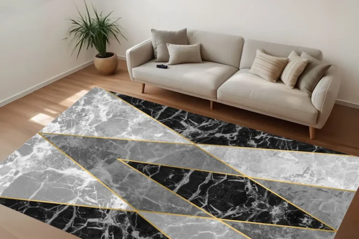 Obsidian Luxe Yıkanabilir Halı - Görsel 2