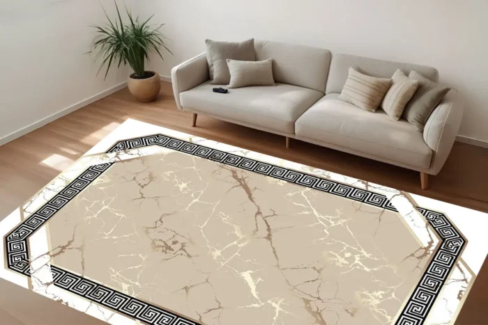 Imperial Mermer Yıkanabilir Halı - Görsel 2