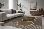 Hexagonal Harmony Yıkanabilir Halı - Görsel 4
