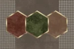 Hexagonal Harmony Yıkanabilir Halı