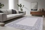 Silver Grace Süslü Yıkanabilir Halı - Görsel 4